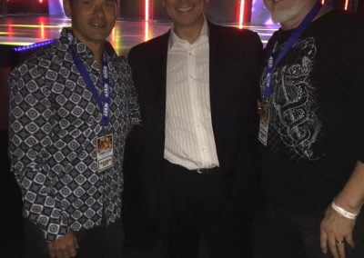 At WBFF Worlds with Rodney Jang and David Ford from Status Fitness Magazine GÇö with Rodney Jang at Sony Centre for the Performing Arts.